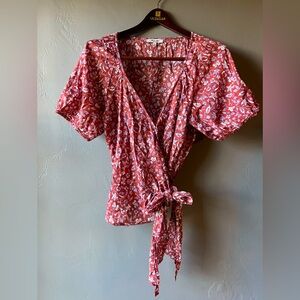 Madewell Wrap Top ~ Size L